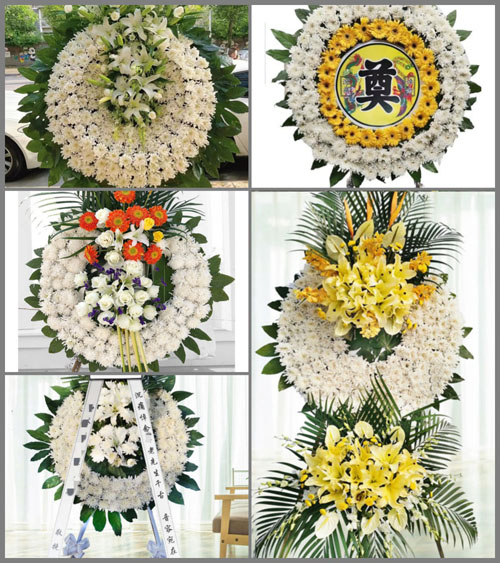 山西忻州原平市大林乡磨脑村花圈速递